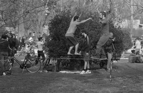 Esibizione al parco Sempione di Milano